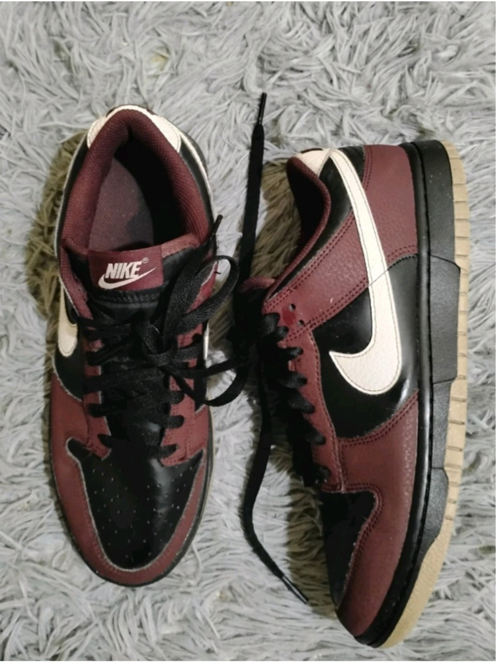 Nike Dunk Low Next Nature Women Size 9 Burgundy Crush Black Sneakers HM9658-600
